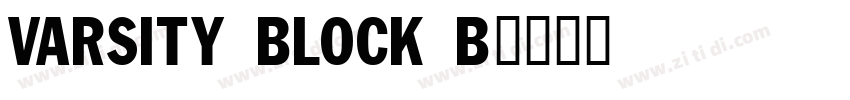 Varsity Block B字体转换 Varsity Block B字体转换